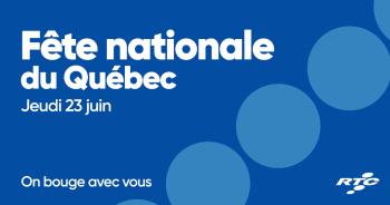 Fête nationale du Québec le jeudi 23 juin