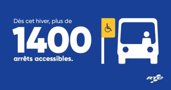 Dès cet hiver, plus de 1400 arrêts accessibles.