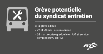 Grève potentielle du syndicat entretien