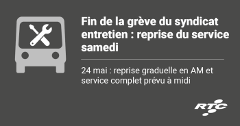 Fin de la grève du syndicat entretien : reprise du service samedi