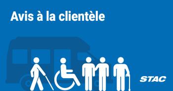 Avis à la clientèle
