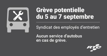Grève potentielle du 5 au 7 septembre