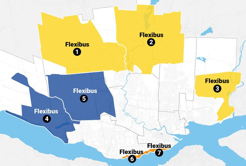 Carte des zones Flexibus