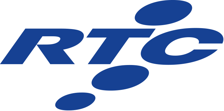 Logo RTC bleu, PNG