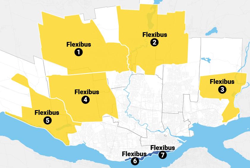 Carte des zones Flexibus