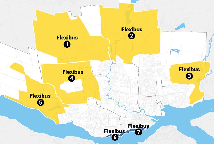 Carte des zones Flexibus